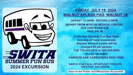 SWITA Summer Fun Bus Excursion from Harlan to Walnut Splash Pad