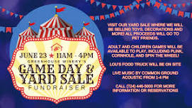 Game Day & Yard Sale Fundraiser