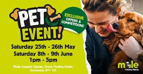 In-store Pet Event! - Gillingham Mole Country Stores