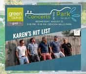 Karen's Hit List | Concerts in the Park