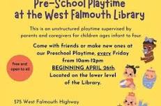 Weekly Pre-School Playtime