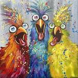 Emerge Paints:  Goofy Hens 2!