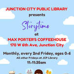 JCPL Storytime (Ages 0-6) – Max Porter’s Coffeehouse