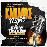 Karaoke @the Sundowner!!!