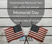 Annual Memorial Day Remembrance Ceremony