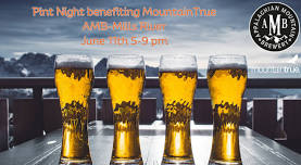 Pint night at Appalachian Mountain Brewery in Mills River, NC Benefiting MountainTrue