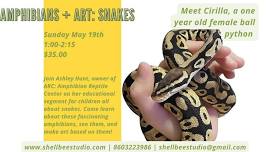 Amphibians, Reptiles, + Art: snakes