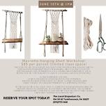 Macrame Hanging Shelf WorkShop