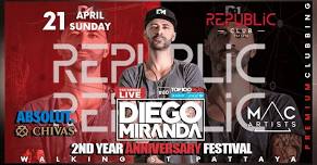 Diego Miranda performs LIVE for Republic Club Anniversary