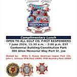 First Responders Appreciation Lunch 11:30 AM EDT