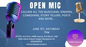 Open Mic @ Open Souls, Kalyan Nagar, North Bangalore