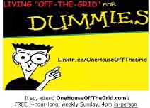 Off-Grid Workshop: Rip-Up Your Energy, Water, Food, & Sewage Bill$ PARTY!!!