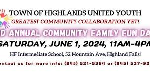 3rd Annual TOH Community Family Fun Day presented by Town of Highlands United Youth