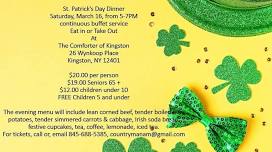 St. Patrick's Day Dinner at The Comforter of Kingston