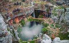 Douma to Baatara Gorge, Tannourine