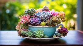 Teacup Succulents at SPL