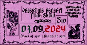 PALESTINE BENEFIT PUNK SHOW