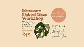 Monstera Leaf Stained Glass Workshop