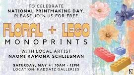 FREE - Floral + Lego Mono Printmaking