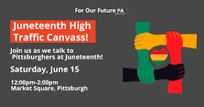 Juneteenth High Traffic Canvass