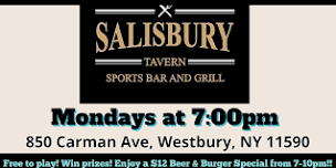 FREE Monday Trivia Show! At Salisbury Tavern!