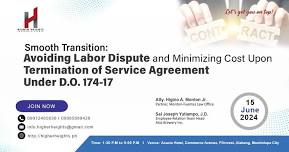 SMOOTH TRANSITION: AVOIDING LABOR DISPUTE and Minimizing Cost Upon TERMINATION OF SERVICE AGREEMENT