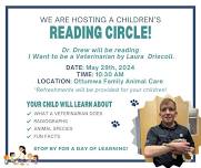 Children's reading circle at Ottumwa Family Animal Care!