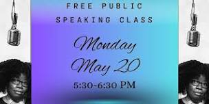 Free Public Speaking Class