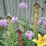 DIY Workshop: Birdhouse Spindle Yard Art Trio - July 27th (3:00pm-5:00pm)