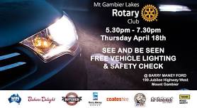 Lakes Rotary Headlight Check