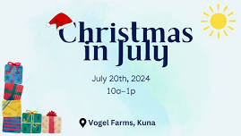 Christmas in July Artists Market