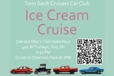 Twin Sault Cruisers Car Club: Ice Cream Cruise