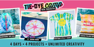 1 DAY SUMMER CAMP - Tie Dye Pillow