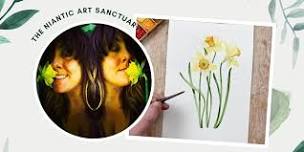 Watercolor Daffodil Workshop: Earth day Edition