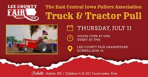 East Central Iowa Pullers Association Truck & Tractor Pull at Lee County Fair