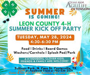 4-H Summer Kick Off Party