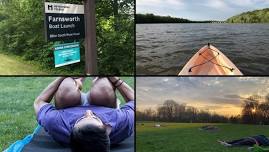 Kayak and Yoga at Farnsworth Park