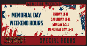 Memorial Weekend Hours