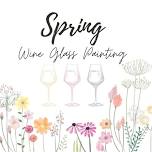 Spring Wine Glass Painting