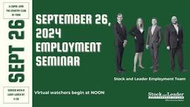 2024 Employment Law Seminar: September 26