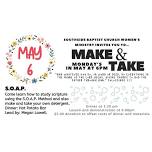 Make & Take Monday’s in May - S.O.A.P.