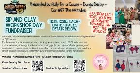 Dunga Derby Fundraising Sip and Clay Workshop