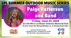 Summer Outdoor Concert: Paige Patterson and Band