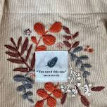 Wildflower Tote Bag Embroidery