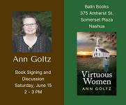 Ann Goltz Book Signing and Discussion