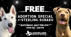 FREE Adoption Event at Sterling Subaru