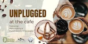 Unplugged at the Cafe:  Mala-making & Punch Needle Embroidery