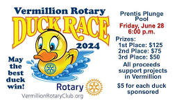 2024 Great Vermillion Rotary Duck Race!