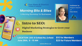 INTRO TO SEO Morning Information Session