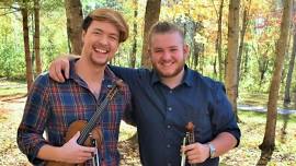 Seán, Kevin Elam, Owen Kennedy at Sawyer Memorial in Greene, ME —   Seán Heely